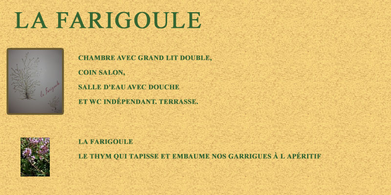 Chambres la farigoule